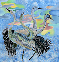 Cranes. Batik. 90 x 91. 2007.