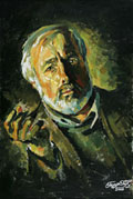 Портрет зодчего В. Троценко. Х., м. 50 x 75. 2006.