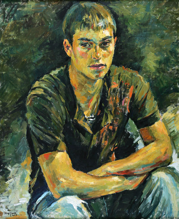 Portrait of a young boy. C., o. 74 x 90. 2005.